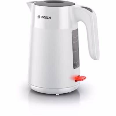 Bouilloire – BOSCH – TWK2M161 MyMoment – Blanche Mate – indicateur de tasses – niveau d&rsquo;eau visible