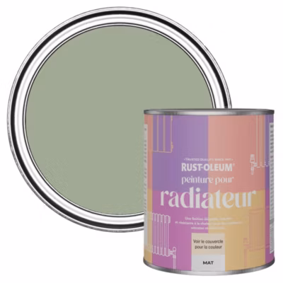 Peinture Verte pour Radiateur, Finition Mate – RUST-OLEUM – Vert Kaki 750ml