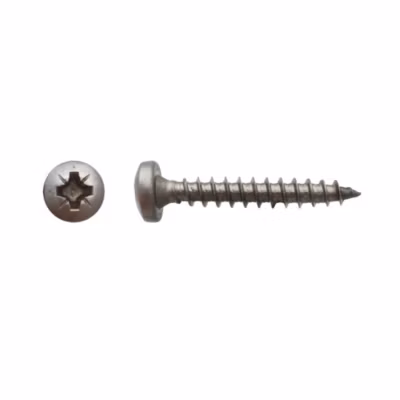 100 Vis Bois Tête Cylindrique Pozidriv 6 x 70 mm – Inox A2 – D-Work