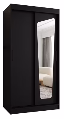 Armoire MOKA à portes coulissantes H. 200 x L. 100 x P. 62, 2 portes