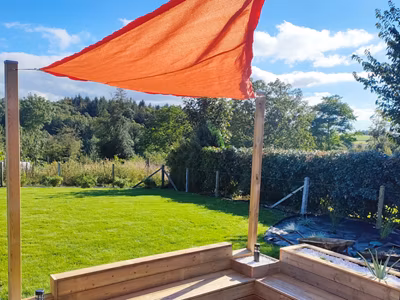 Voile d&rsquo;ombrage – Orange – Forme triangle – 185g/m² Orange 2.5 x 2.5 x 3.5