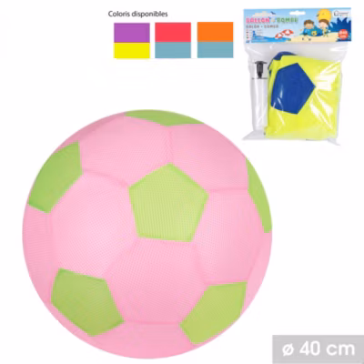 Ballon de diamètre 40 cm en PVC et polyester avec pompe