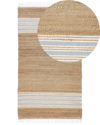 Tapis MIRZA Bleu clair 80 x 150 cm Jute
