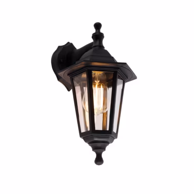 Applique murale d&rsquo;extérieur intelligente noire IP44 avec WiFi ST64 – New Haven