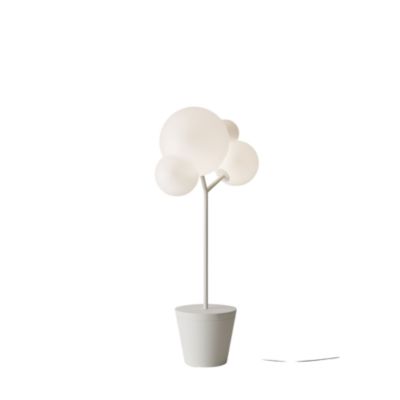 Zafferano – Lampadaire Tree of Light pour extérieur et intérieur, blanc – Lampadaire LED E27 – Surface d&rsquo;appui réglable