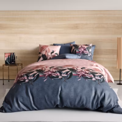 Housse de couette 240×220 FLORA + 2 taies coton 57 fils