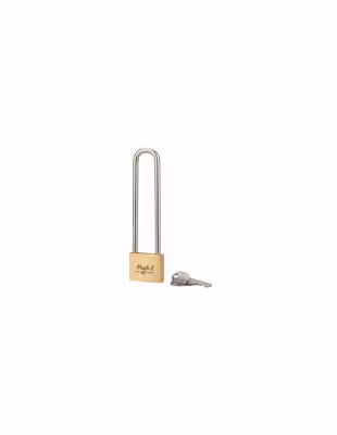 Cadenas à clé Mach 2 UNIKEY (achetez-en plusieurs, ouvrez avec la même clé), 45mm, anse haute laiton chromée, 2 clés – THIRARD
