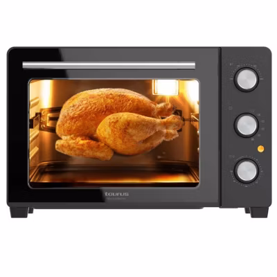 Mini four électrique – TAURUS WHITE & BROWN – Horizon 30 – 30 Litres – 1500 Watts – 5 modes de cuisson