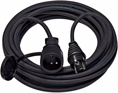 Rallonge électrique 10 m câble H07RN-F 3G2,5 avec prise clapet IP44 – 3500 W