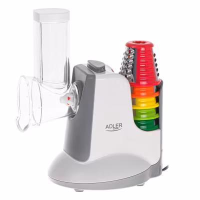 ADLER EUROPE AD4815 Hachoir électrique à légumes, râpe à 5 pointes y compris râpe, puissance 150 W