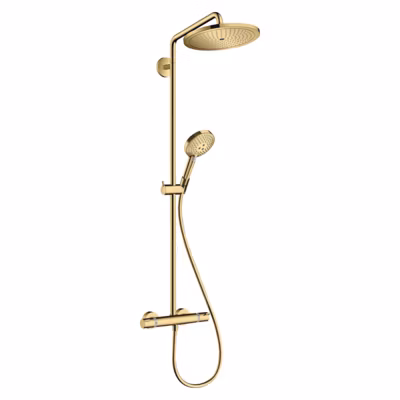 Colonne de douche thermostatique HANSGROHE Croma Select S 280 aspect doré poli