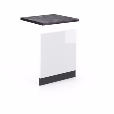 Vicco Façade Blanc Haute brillance 60cm , PT Anthracite