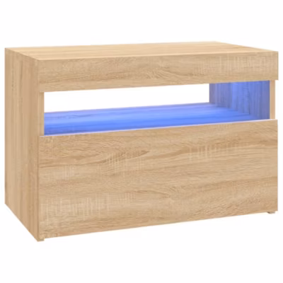 Prolenta Premium –  Meuble TV avec lumières LED chêne sonoma 60x35x40 cm