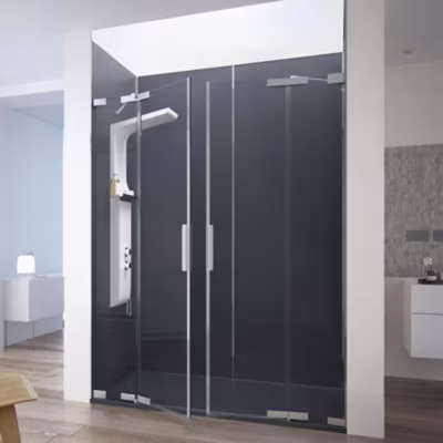 Receveur de douche Kinedo Kinesurf découpable 90×90 gris anthracite aspect pierre avec cache-bonde assorti et bonde extra-plate
