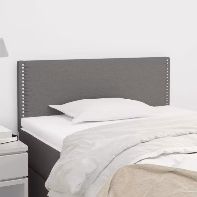 vidaXL Tête de Lit Meuble de Chambre à Coucher Accessoire de Lit Simple Tête de Cadre de Lit Intérieur Gris Foncé 80x5x78/88 34586
