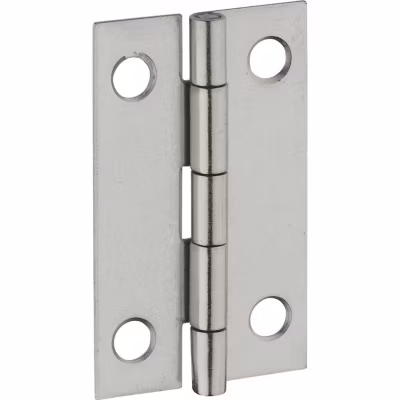 Charnière rectangulaire à nœud roulé simple feuille – Thirard – Inox