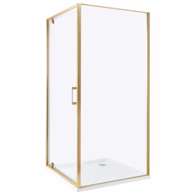 Cabine de douche DARLI 90 x 90 x 185 cm Doré