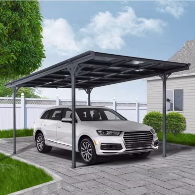 Carport ECO Type 60 Thermolaqué Anthracite  Charge de toiture 75kgs/m² Ximax