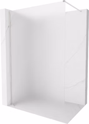 Mexen Kioto-X paroi de douche Walk-in 150 x 200 cm, givre 10 mm, nickel brossé – 800-150-101-97-30-X