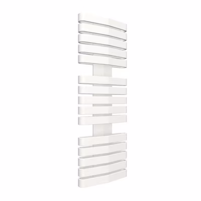 Sèche-serviette eau chaude blanc de 730mm de haut et 400mm de large – 453 Watt – IRO730/400DZXBB
