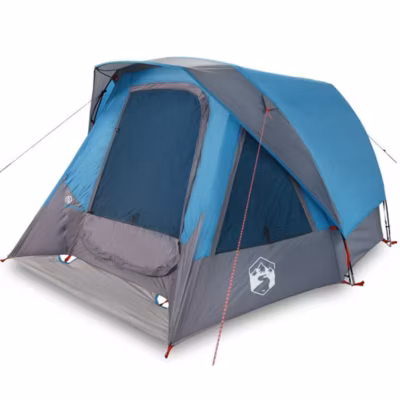Tente de cabine familiale 6 personnes bleu imperméable vidaXL