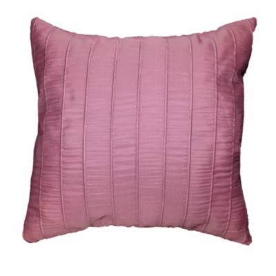 Coussin Jacquard Rayures Crash Lineo Rose 40 x 40 cm