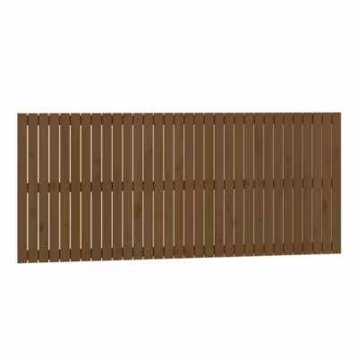 vidaXL Tête de lit murale Marron miel 204x3x90 cm Bois massif de pin 824881