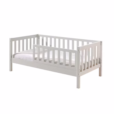 Lit 70×140 sommier inclus Vipack Tod – Blanc