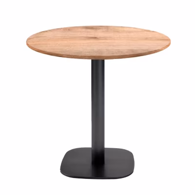 Table ronde 70cm – modèle Round bois tanin naturel – Restootab
