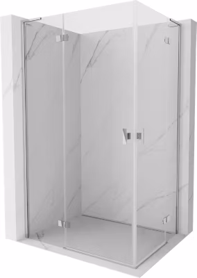 Mexen Mist-H L Duo cabine de douche pivotante gauche 95 x 70 cm, transparent, chrome – 8A5L-095L-070P-01-00