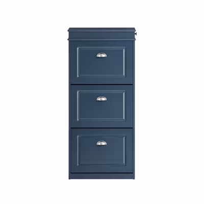 SoBuy Armoire à Chaussures avec 3 Abattants, Range 12 Paires, Bleue, 53x24x118 cm, FSR94-B