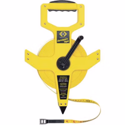 Mètre-ruban C.K T3565 165 50 m fibre de verre – boîtier ABS, graduation double