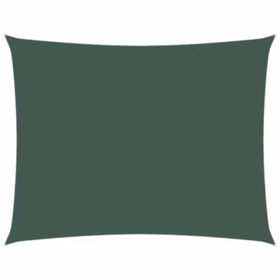 Voile de parasol tissu oxford rectangulaire 3×4,5 m vert foncé vidaXL