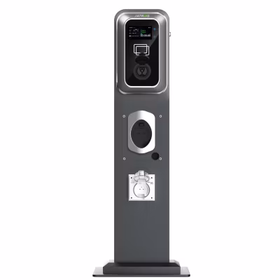 JATRHG K2 kit de borne de recharge, 7,2kW / 32A, monophasé, avec prise de type 2 équipée de shutter pour EV, support inclus