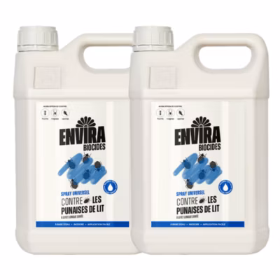 Envira Spray Anti-Punaises de Lit – Protection Rapide et Efficace 2X5L