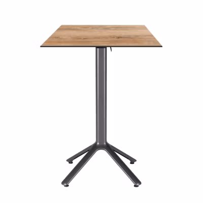 Table haute pliable Nemo pour intérieur/extérieur bois vintage 60×60 – Restootab