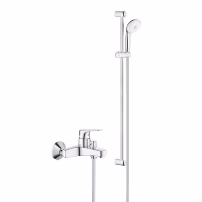 Tempesta 100 ensemble de douche complet 3 jets + mitigeur de baignoire 1/2&Prime;, chrome (23601000-28789002)