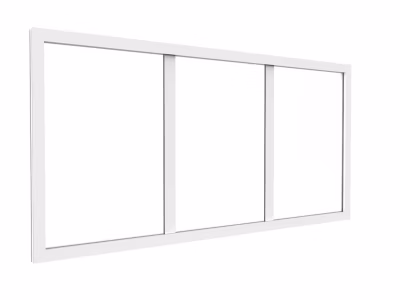 Imposte atelier en aluminium thermolaqué – L83 x H40 cm – Blanc – BAYVIEW