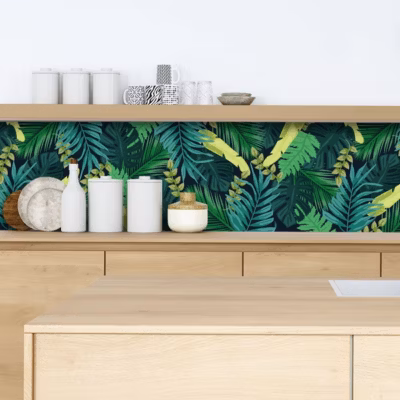 Crédence feuillage jungle 30x70cm