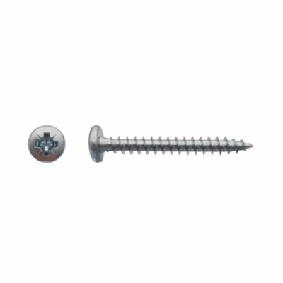 500 Vis Bois Tête Cylindrique Pozidriv 4 x 50 mm – Zingué blanc – D-Work