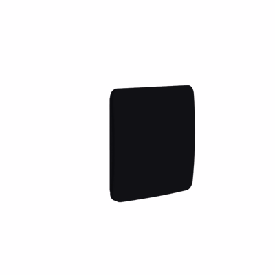 Bouche VMC noire carrée AUREA (sans manchette) – Diamètre (mm) 125