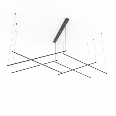 LUMICOM – STORM Suspension, STRIP LED, 102W/m, 4000K, métal, anthracite, L 200