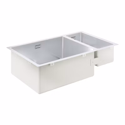 Evier à encastrer 1 bac et demi GROHE K700U acier inoxydable 76 x 45 cm