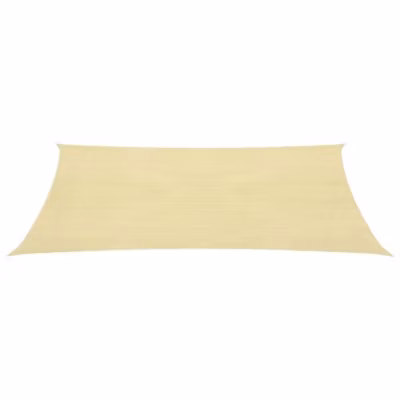 vidaXL Voile de parasol PEHD Carré 2 x 2 m Beige