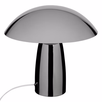 Lampe champignon secteur Omia argent H34cm – Atmosphera