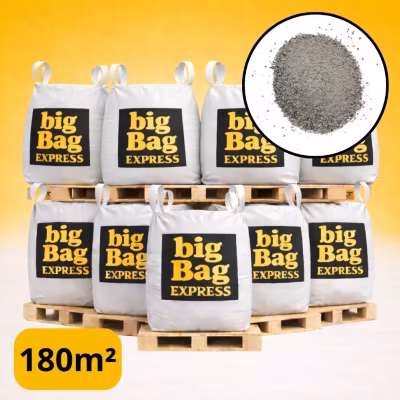 PACK 9 X BIG BAG de +/- 1,5T – 180M² Sable Stabilisé Gris pour Terrain de Pétanque 0/6 mm – Livraison PREMIUM