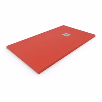 Receveur de Douche 70X120 cm Ligne Vulcano Fin Couleur Rouge Ral 3020 En Résine Synthétique et Poudre de Marbre – FRASCIO