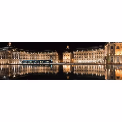 Tableau sur toile place de bordeaux 30×97 cm Fabriqué en France