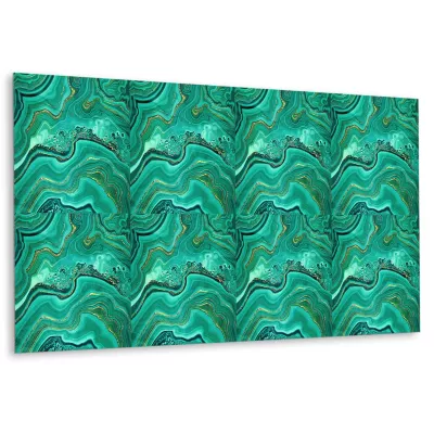 Panneau autocollant Tulup 100×50 cm Texture de la malachite 1 pcs