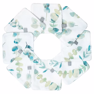 SEVIRA KIDS  Lingettes bébé lavables 8 pièces Eucalyptus